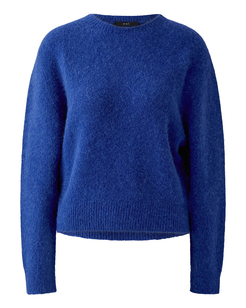 Jumper alpackablandning  kornblå