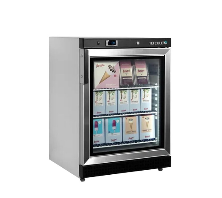 Displayfrys UF200VG, ventilerad kylning