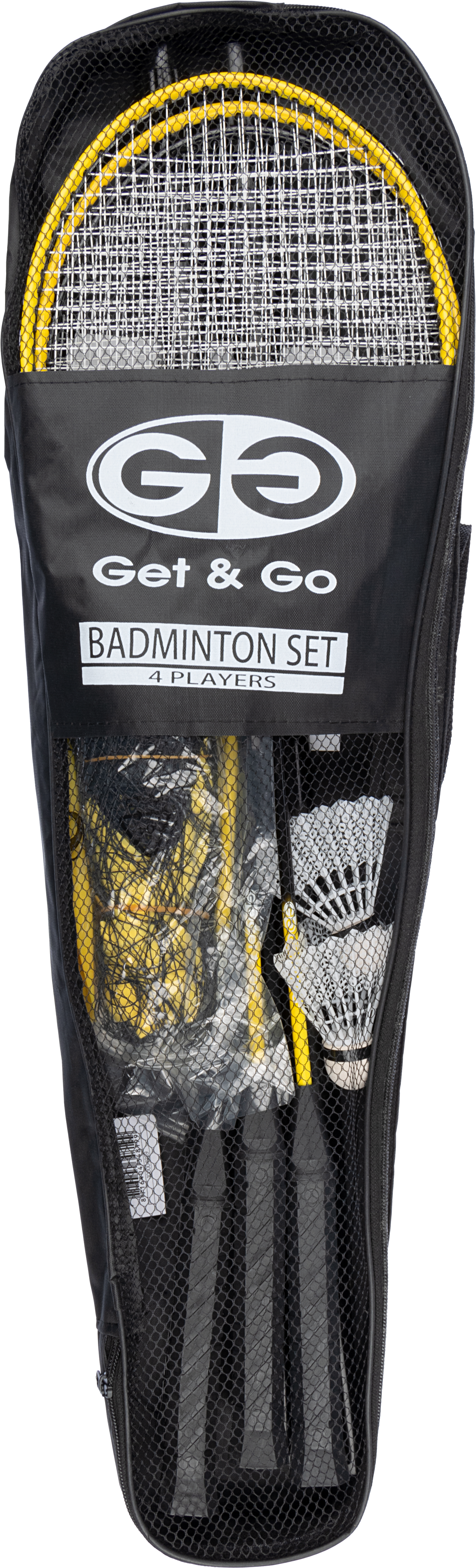 Badminton-set Inkl nät, stolpar, 4 racket samt 2 badmintonbollar - 5