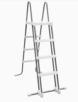 INTEX poolstege för ramhöjd 108-122cm - Grå/vit