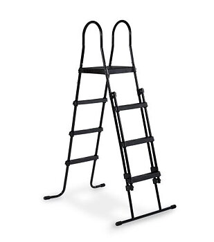EXIT poolstege för ramhöjd 108-122cm - Svart