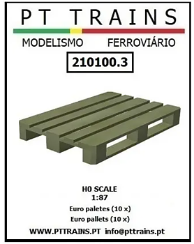 EUR-pallar, 10st (ljusare färg)