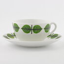 Stig Lindberg (Berså 1961) Coffee Cup with Green Leaf Decor 10 cm  [Sample Images] (II)
