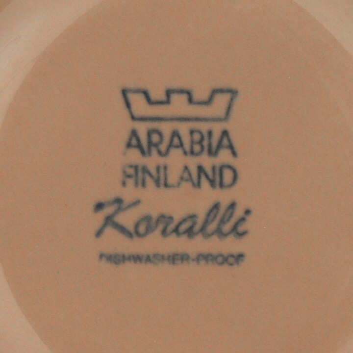 ライヤ・ウオシッキネン  Koralliシリーズ   ピンクのティーカップソーサー  (15cm)  1983年   [サンプル画像]  [送料無料]