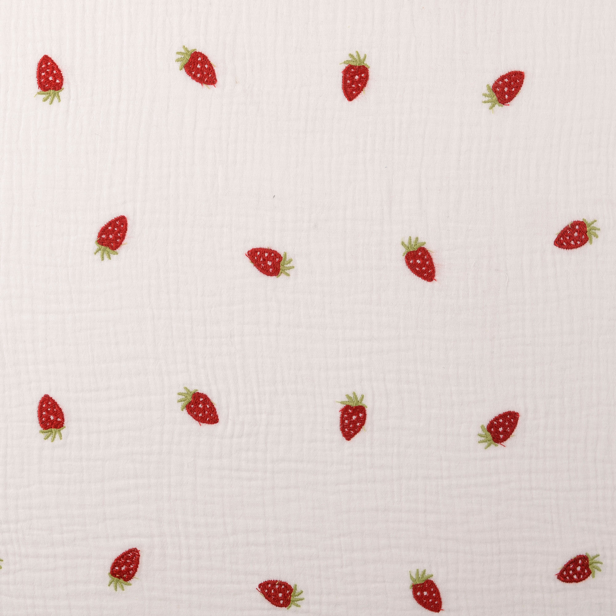 MUSLIN EMBROIDERY - STRAWBERRY - 2