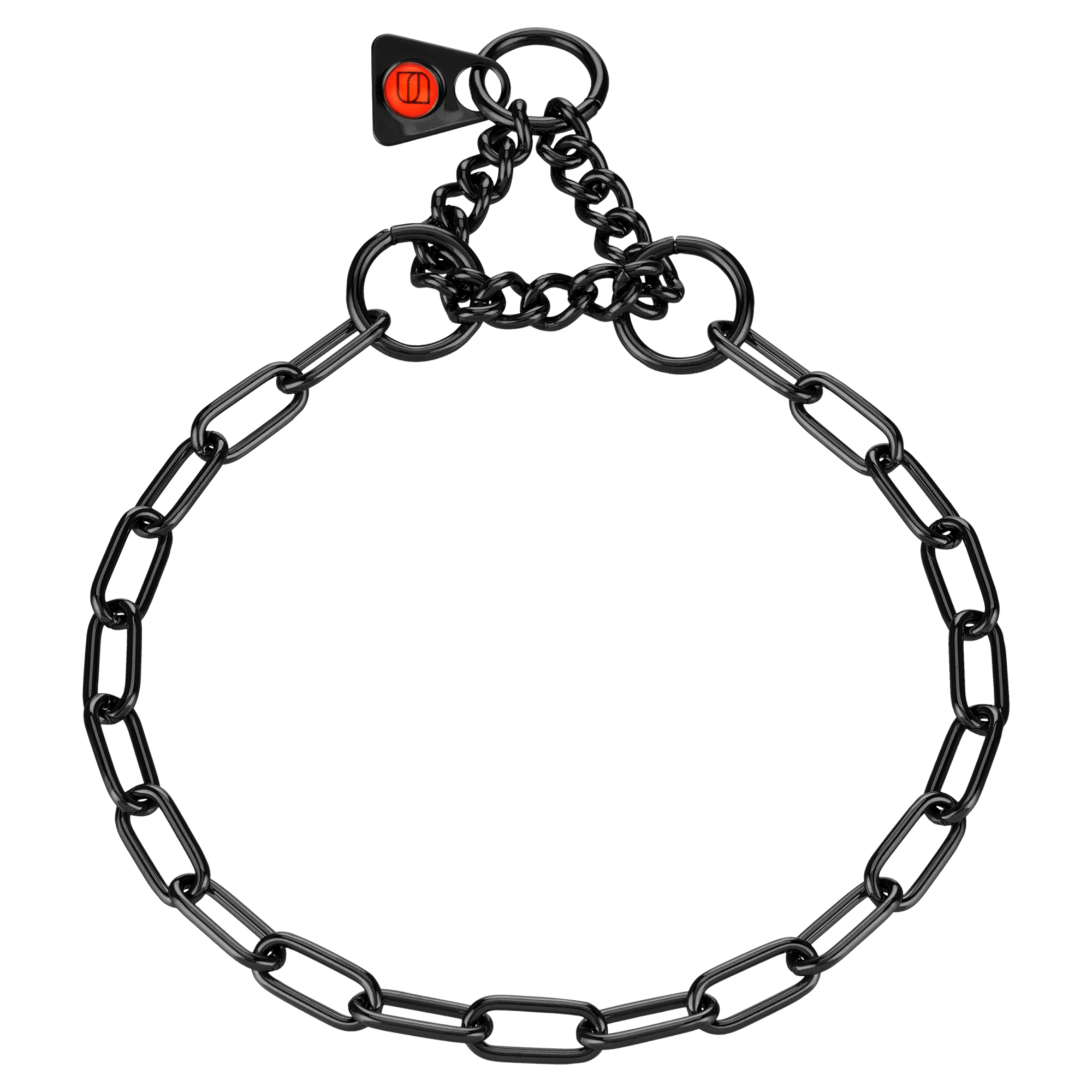 Collar, with assembly chain 2mm black - Sprenger