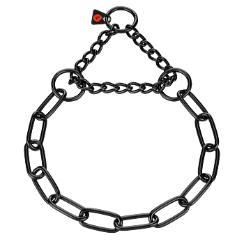 Collar with assembly chain 4mm black - Sprenger