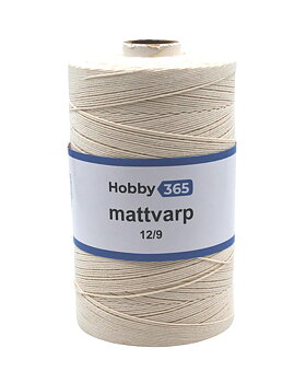 Mattvarp 12/9, valkaisematon – 500 g / rulla – 100 % puuvillaa