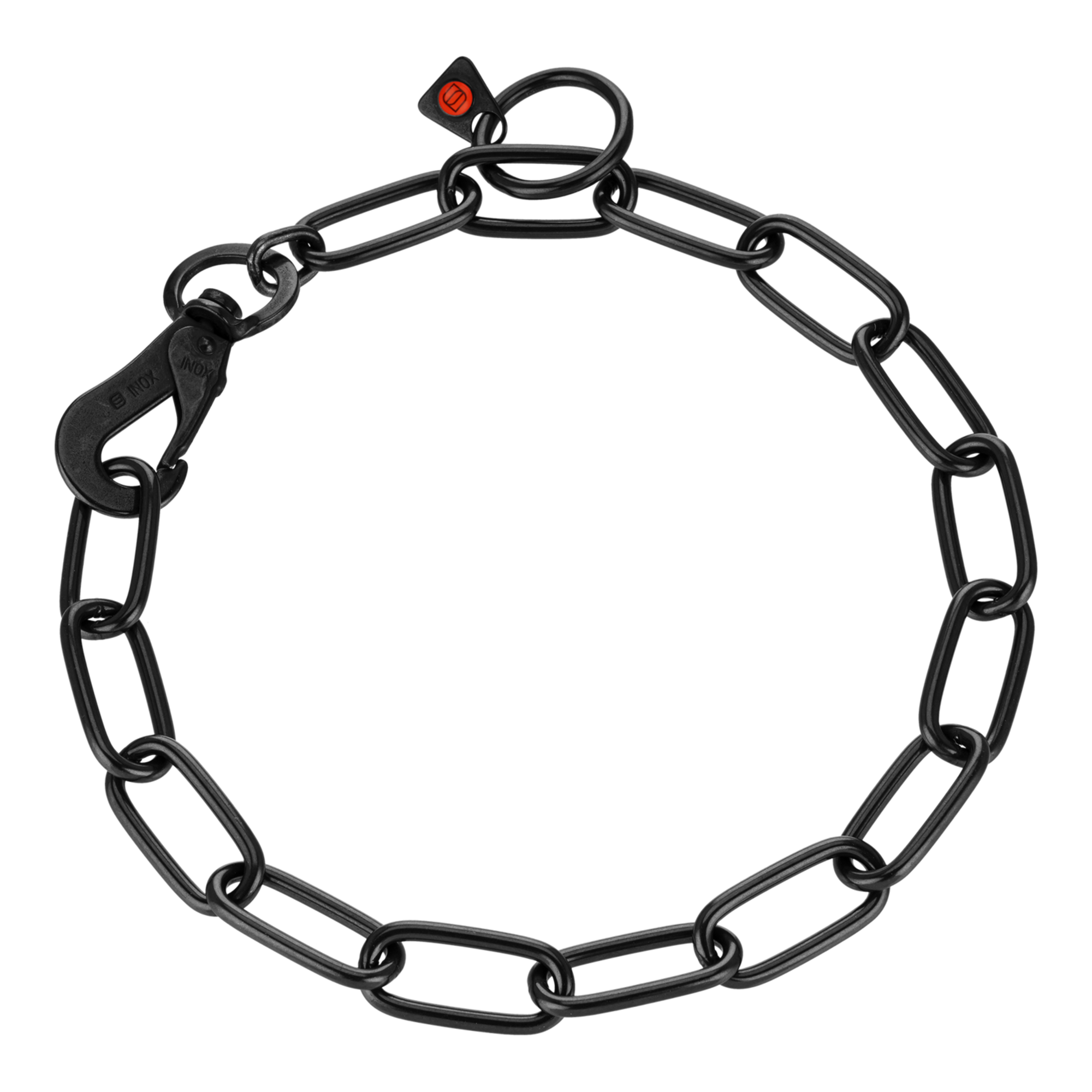 Collar, adjustable with hook 4mm black - Sprenger