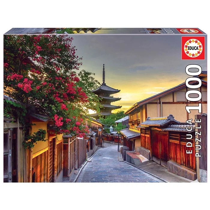 Educa Pussel 1000 bitar - Yasaka Pagoda, Kyoto, Japan -  Fixeringslim medföljer