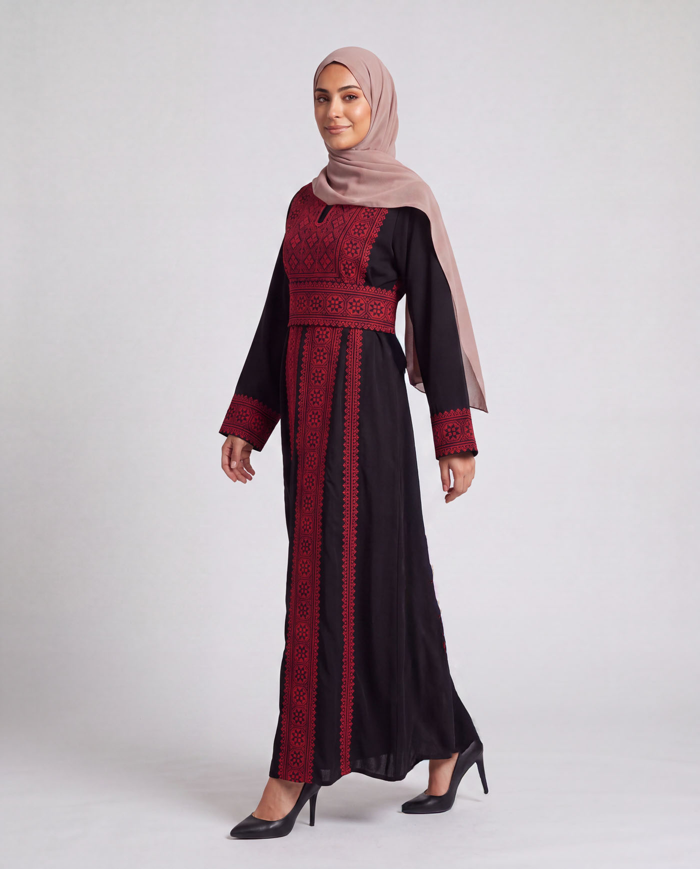 Traditional Abaya - Palestinian Thobe - Black