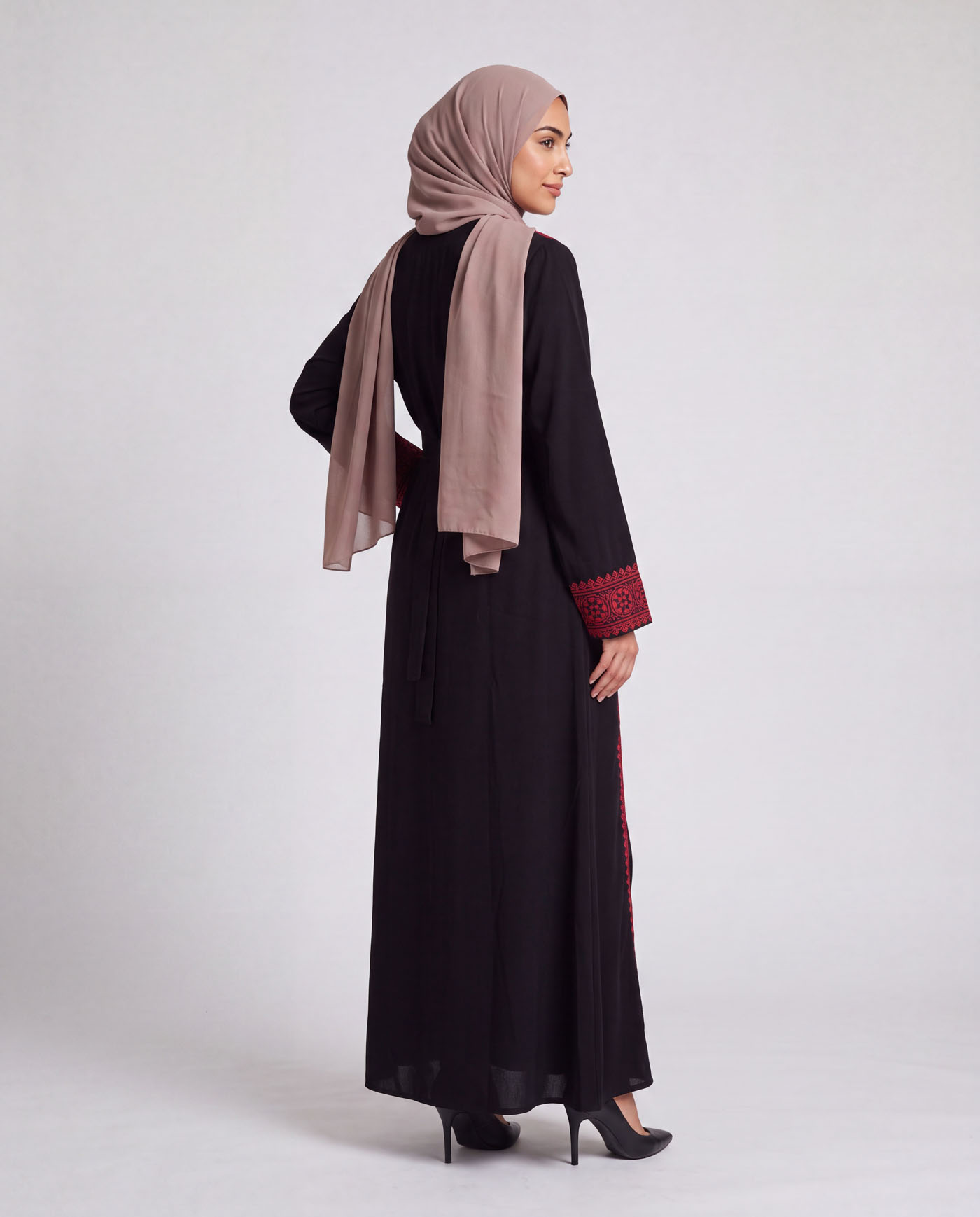 Traditional Abaya - Palestinian Thobe - Black - 2
