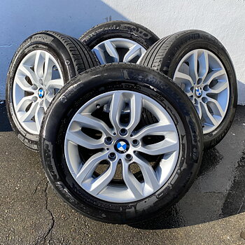Kompletta Sommarhjul | 17" BMW 6787576 X3 F25 + X4 F26 | 5x120 7.5x17 ET32 72.6 + 225/60 R17 99V Michelin Primacy 4 | V47-2021 | 4mm | 4m | 3.5mm | 3.5mm 