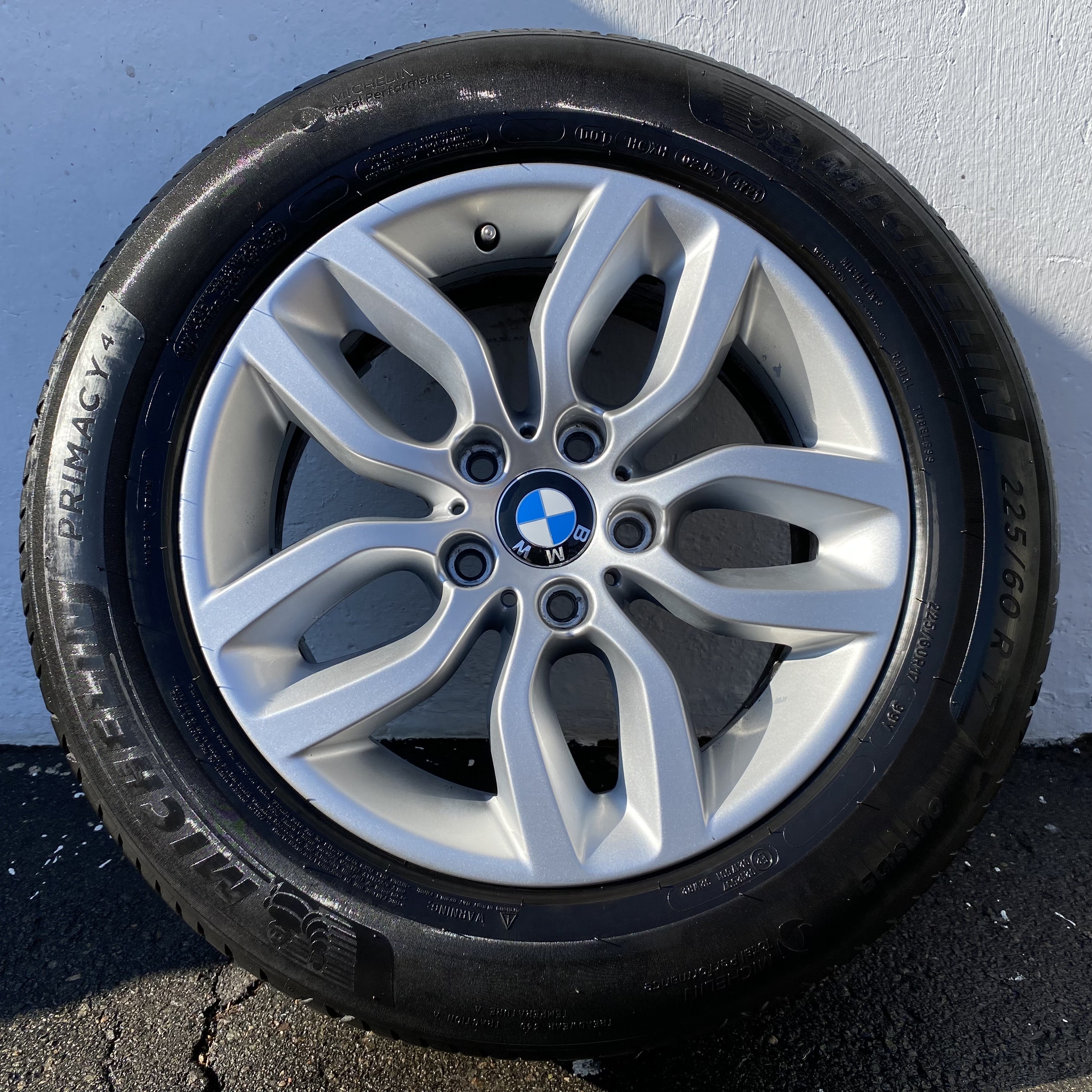 Kompletta Sommarhjul | 17" BMW 6787576 X3 F25 + X4 F26 | 5x120 7.5x17 ET32 72.6 + 225/60 R17 99V Michelin Primacy 4 | V47-2021 | 4mm | 4m | 3.5mm | 3.5mm  - 11