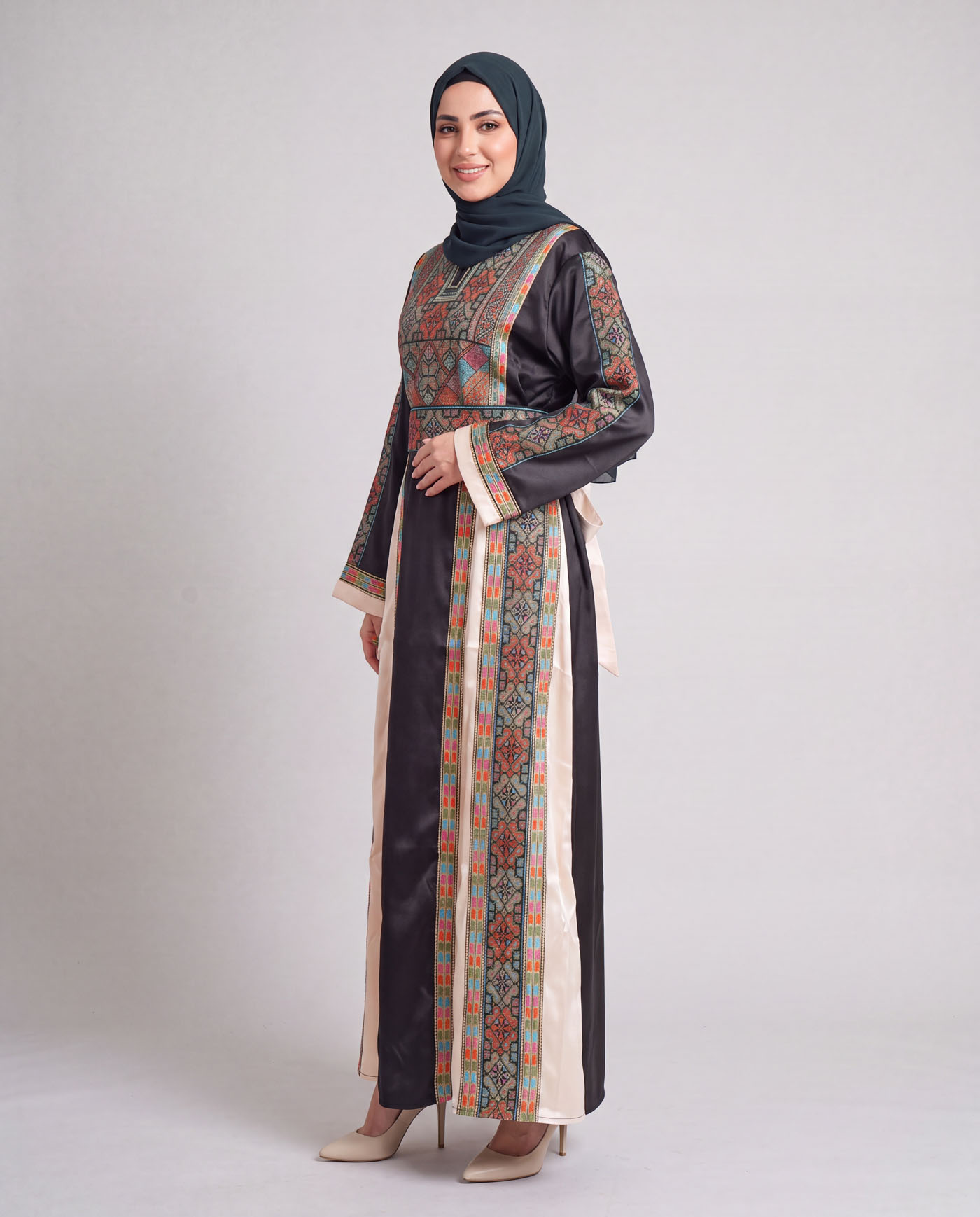 Traditional Abaya - Palestinian Thobe - Beige - 2