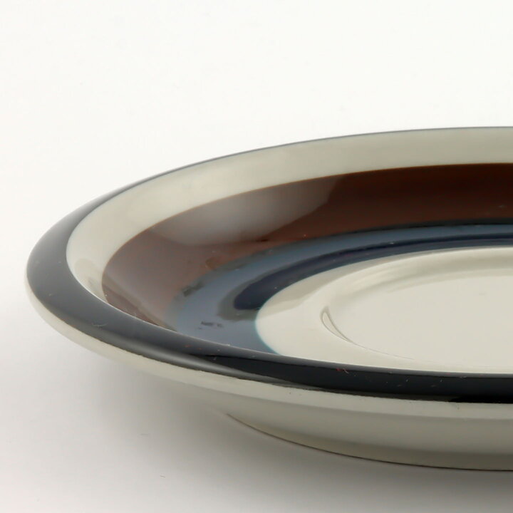 Anja Jaatinen-Winquist (Kaira 1969) Coffee Cup Saucer with Colorful Stripes Decor 14 cm   [Sample Images]  [Free Shipping]