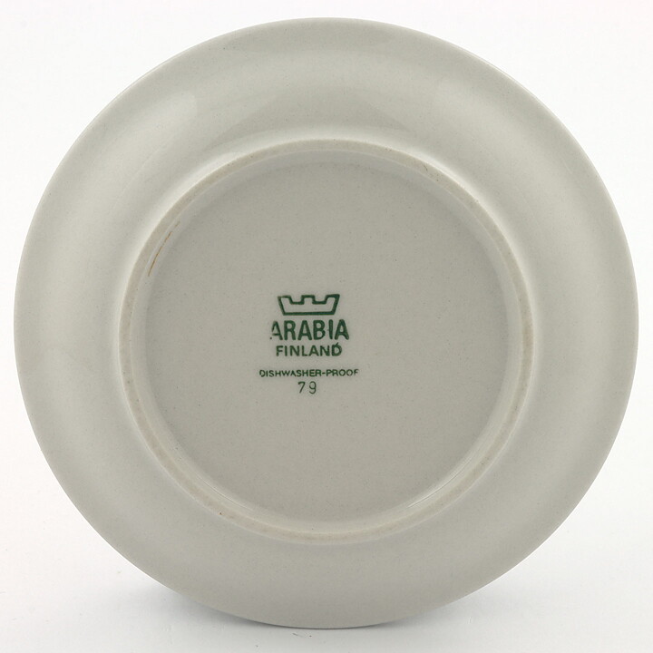 アンヤ・ヤーティネン・ウィンクヴィスト  Kairaシリーズ  コーヒーカップソーサー  カラフルなストライプ模様  14cm  1969年  [サンプル画像]  [送料無料]