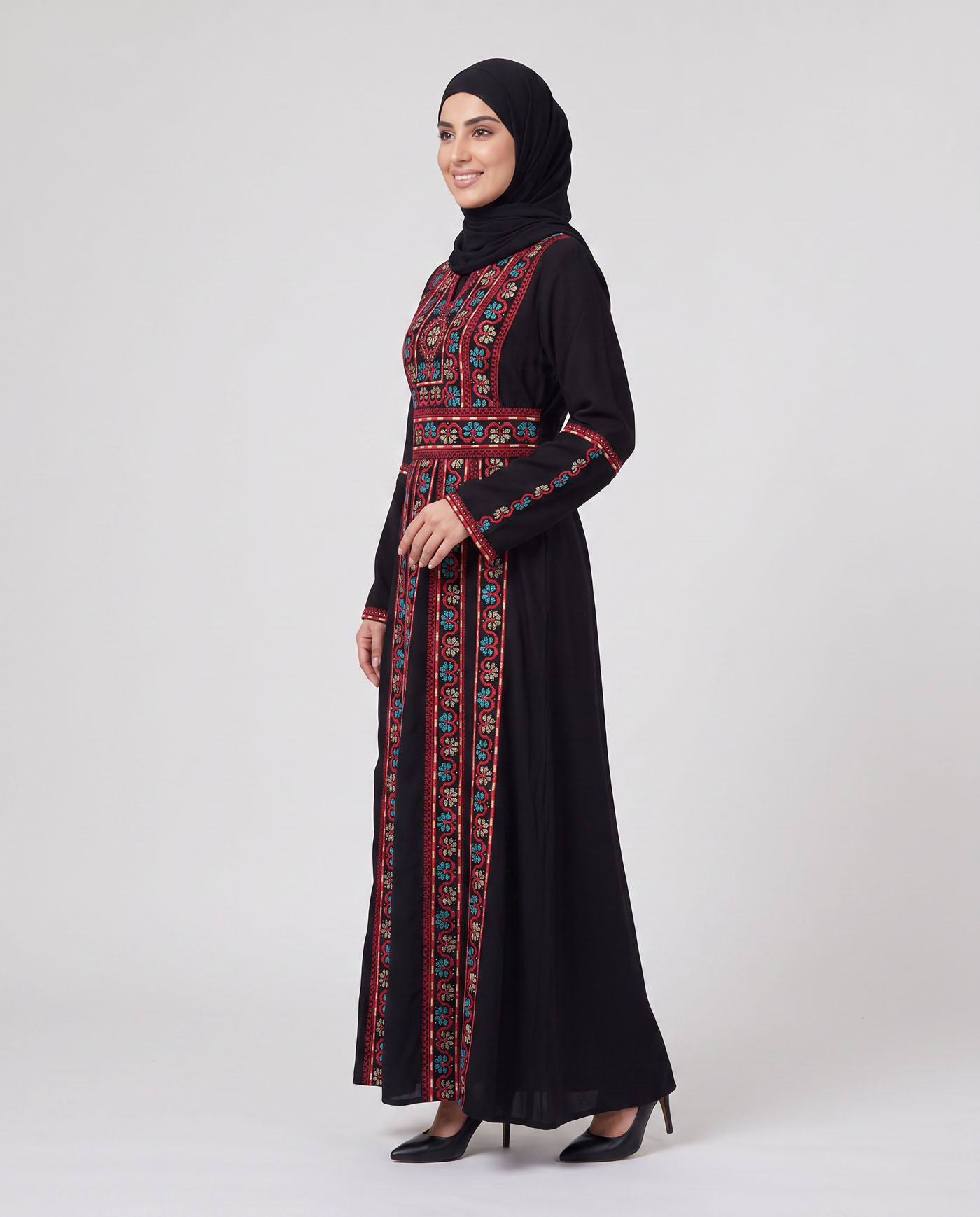 Traditional Abaya - Palestinian Thobe - Red - 2