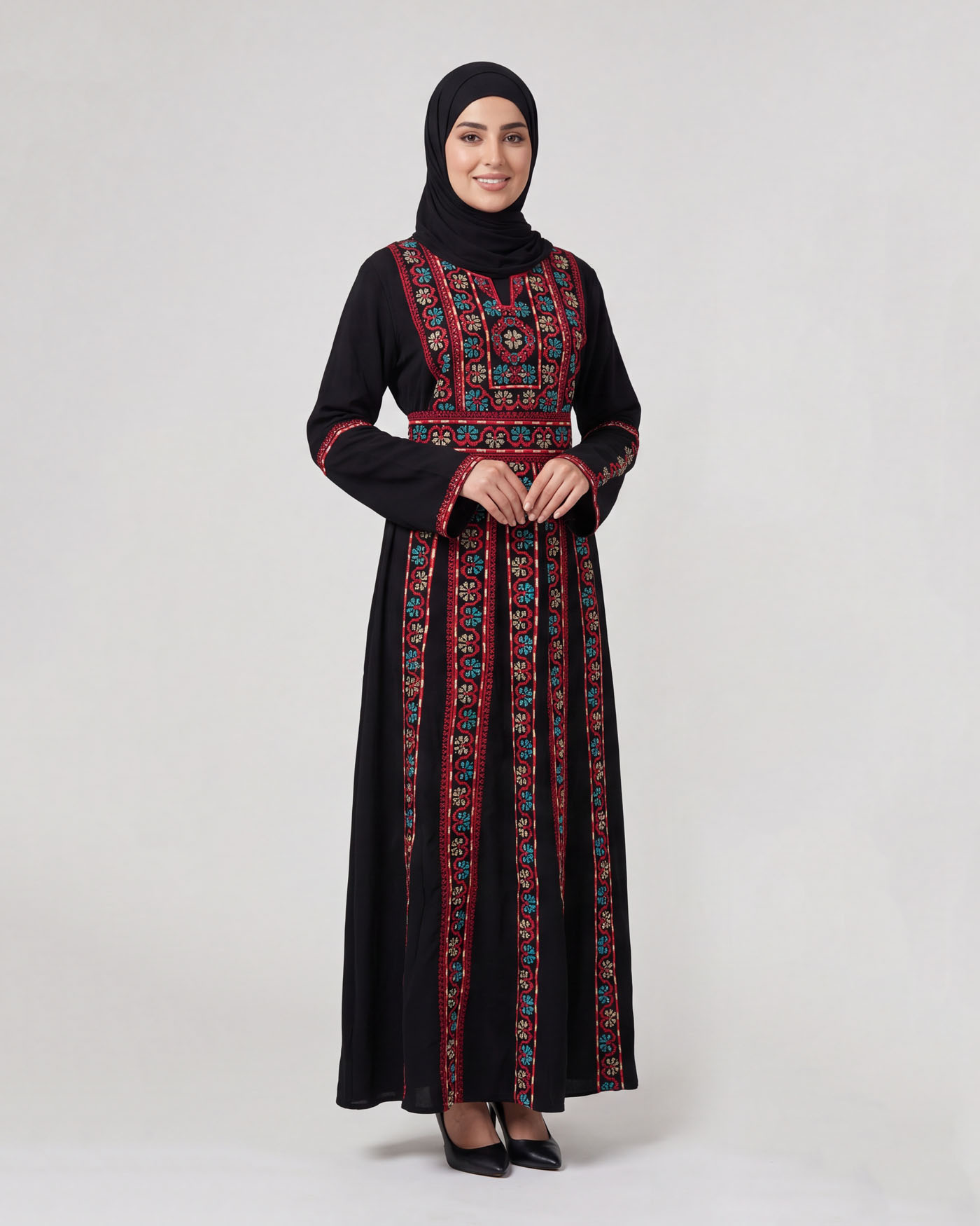 Traditional Abaya - Palestinian Thobe - Red