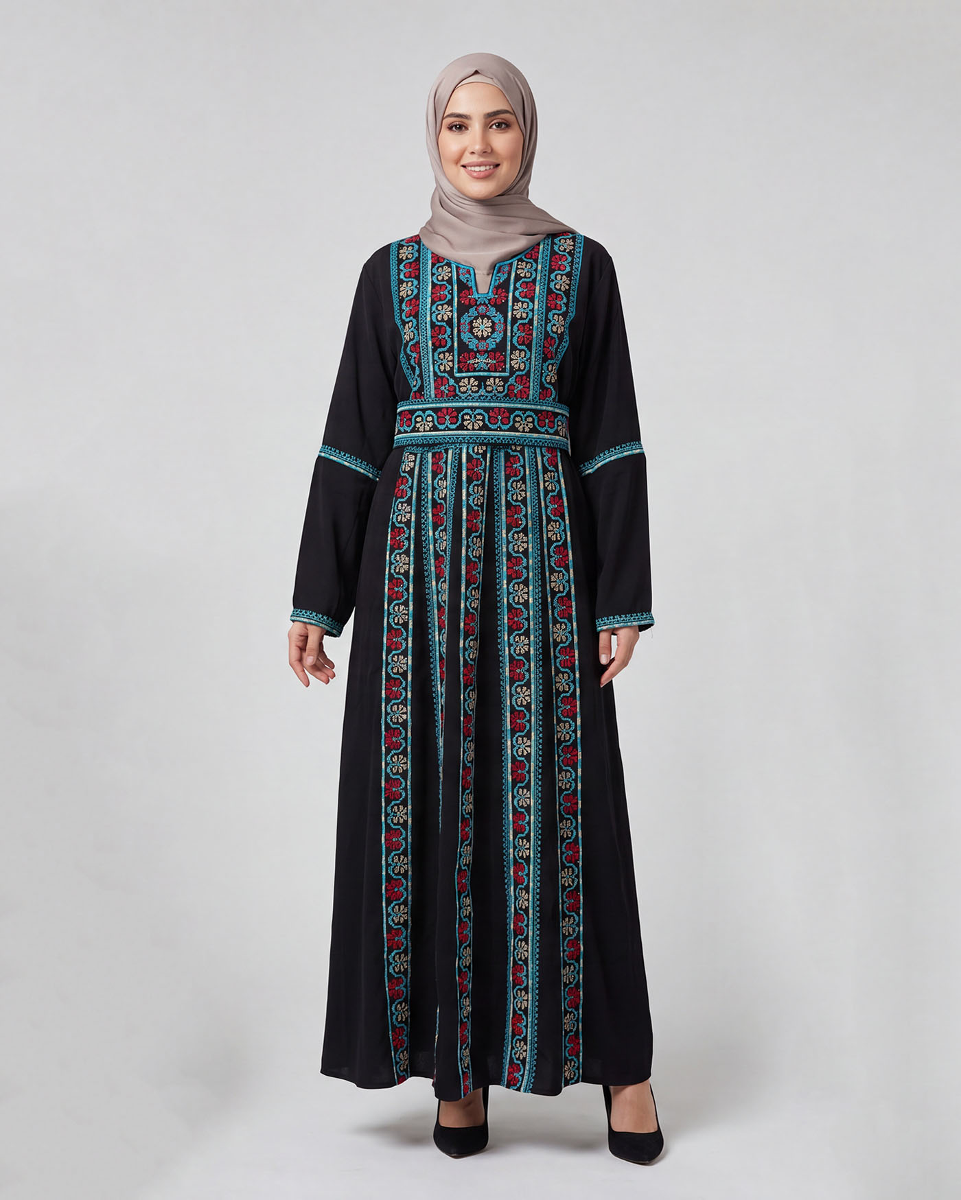 Traditional Abaya - Palestinian Thobe - Blue