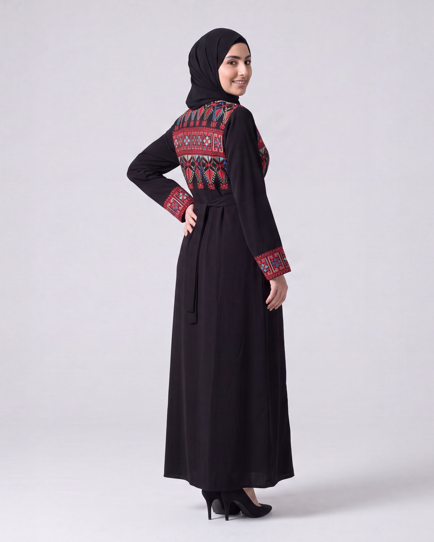 Traditional Abaya - Palestinian Thobe - Red - 2