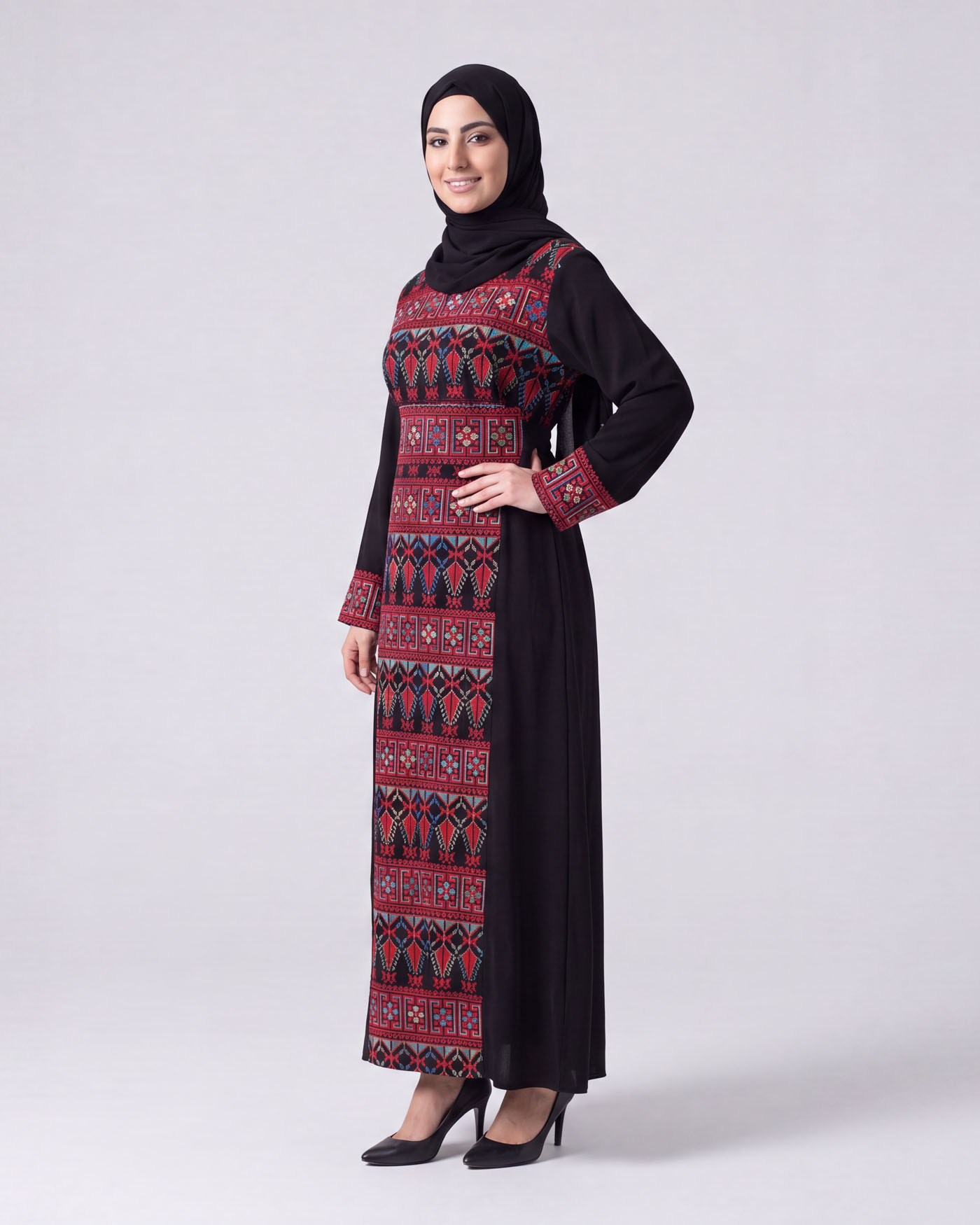 Traditional Abaya - Palestinian Thobe - Red