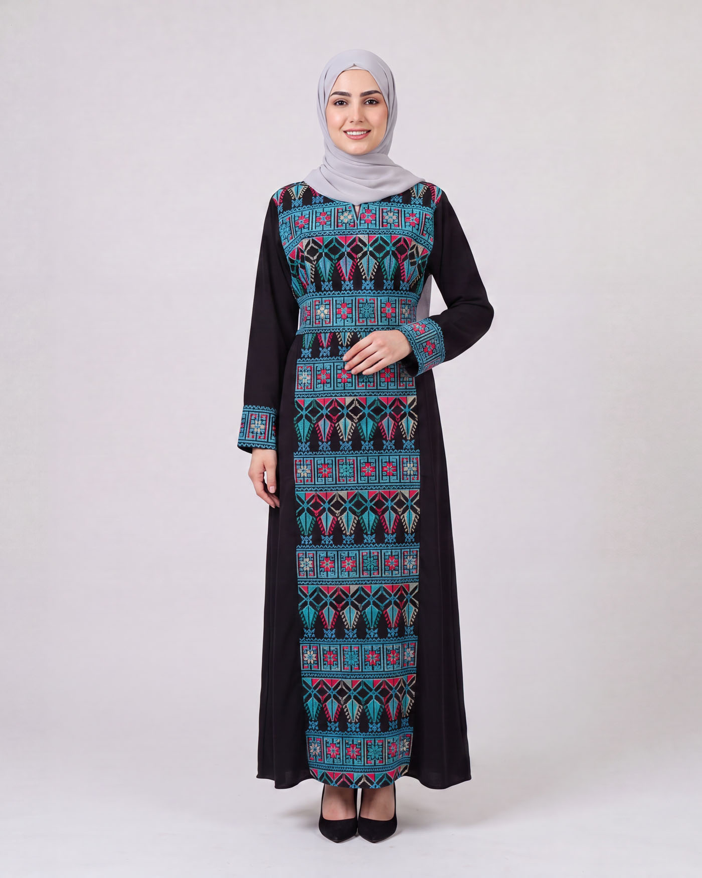 Traditional Abaya - Palestinian Thobe - Blue
