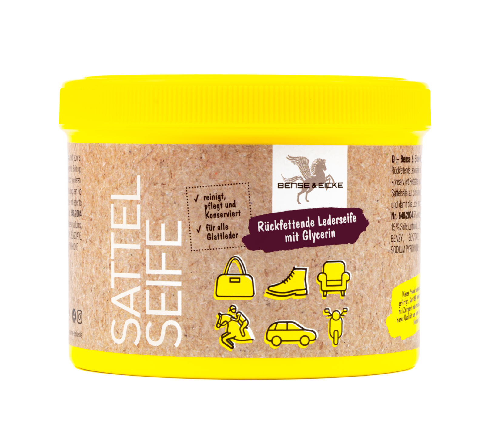 B&E Parisol Bense & Eicke Sal og Lærsåpe 500  g