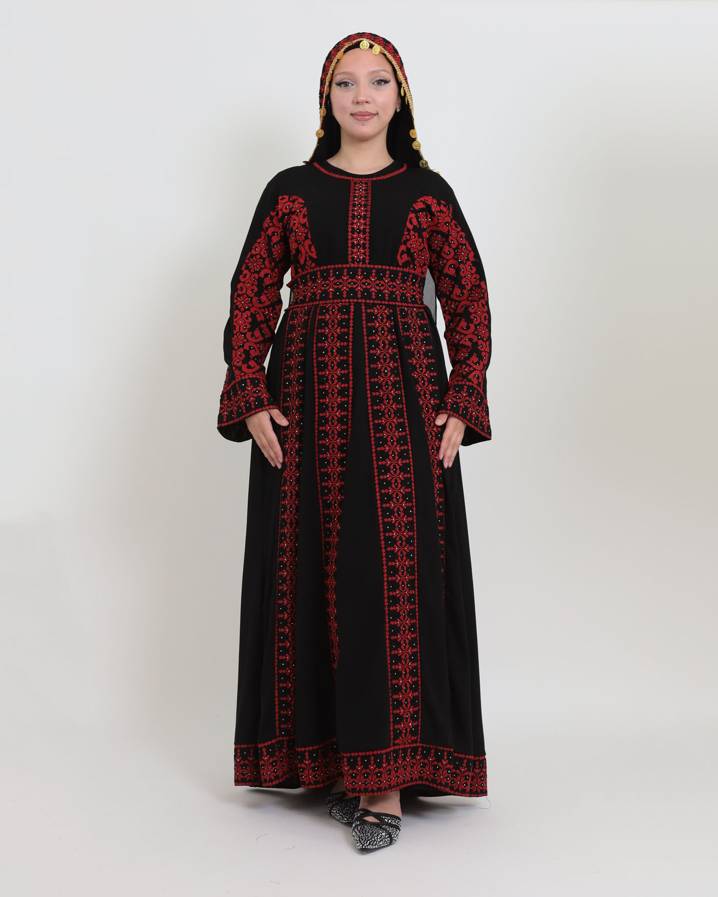 Traditional Abaya - Palestinian Thobe - Black - 3