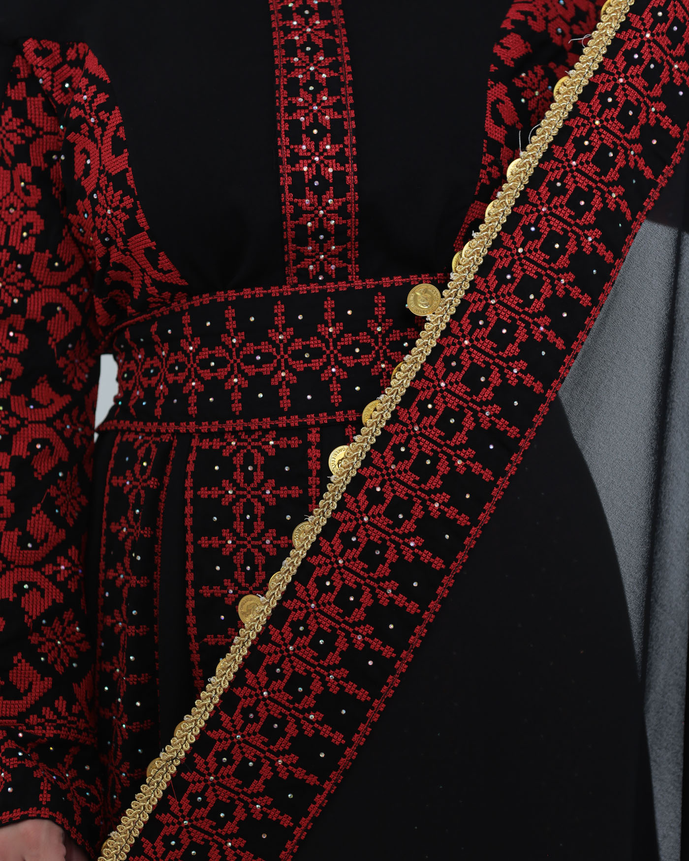Traditional Abaya - Palestinian Thobe - Black - 12