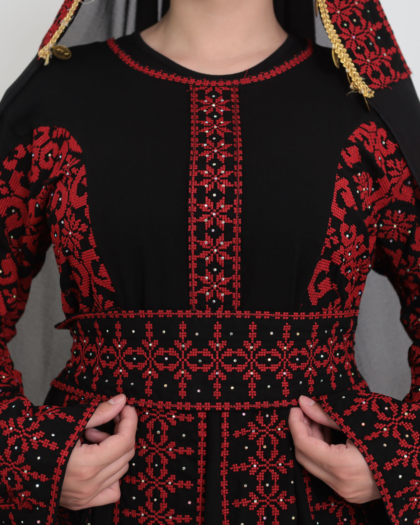 Traditional Abaya - Palestinian Thobe - Black - 10
