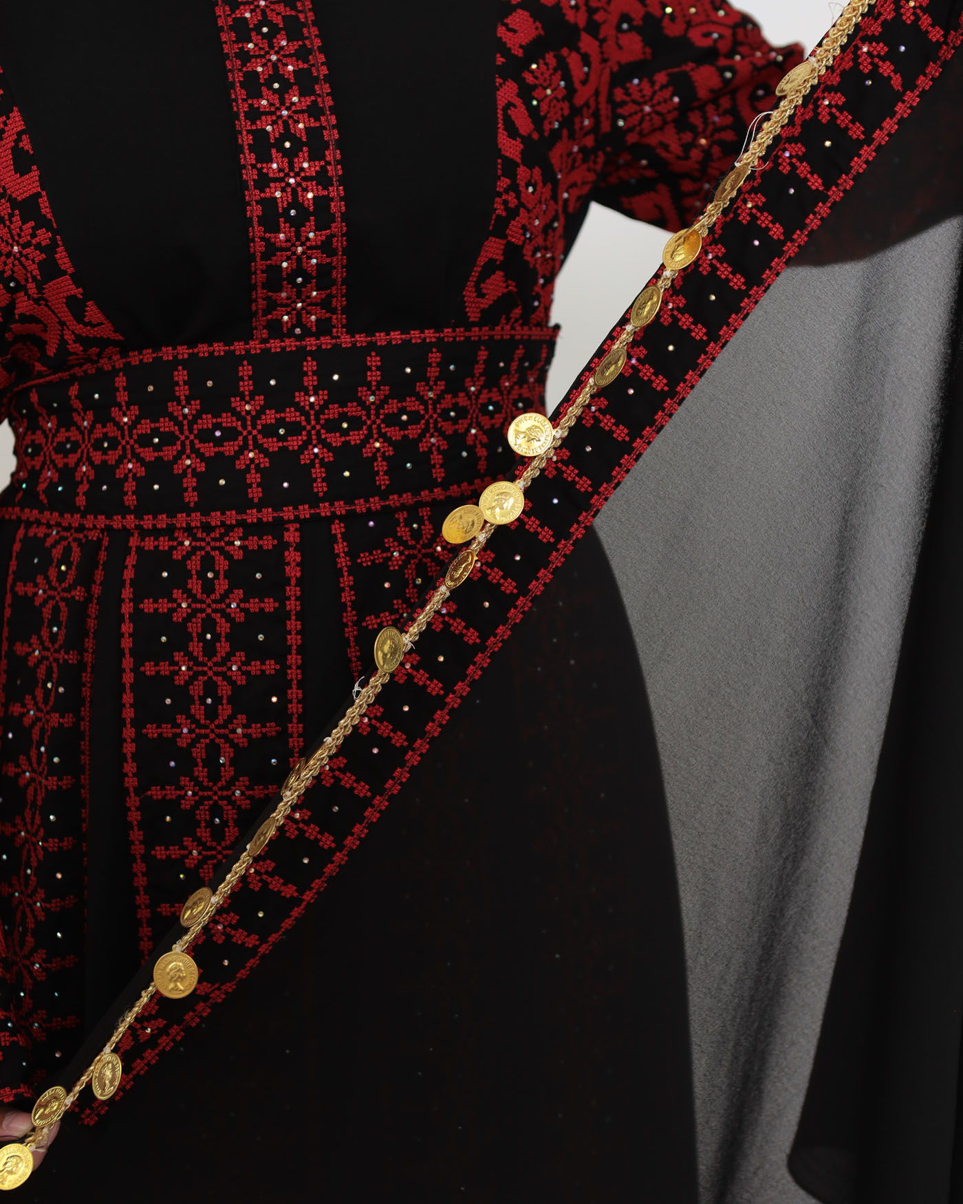 Traditional Abaya - Palestinian Thobe - Black - 13