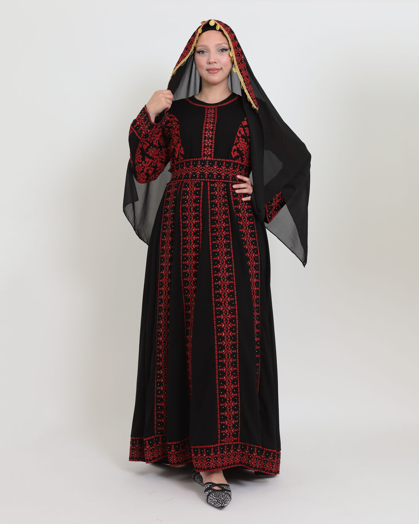 Traditional Abaya - Palestinian Thobe - Black