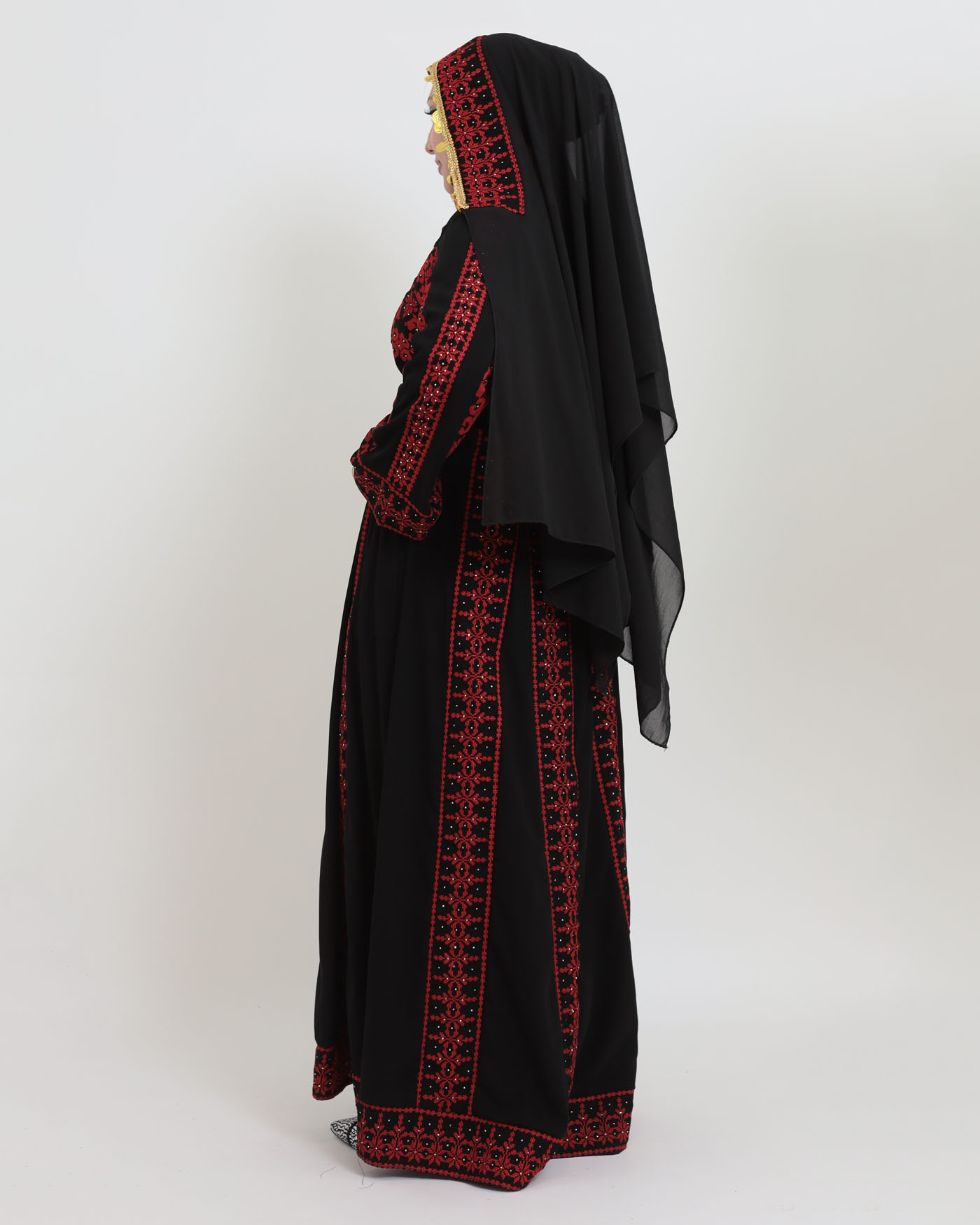Traditional Abaya - Palestinian Thobe - Black - 7