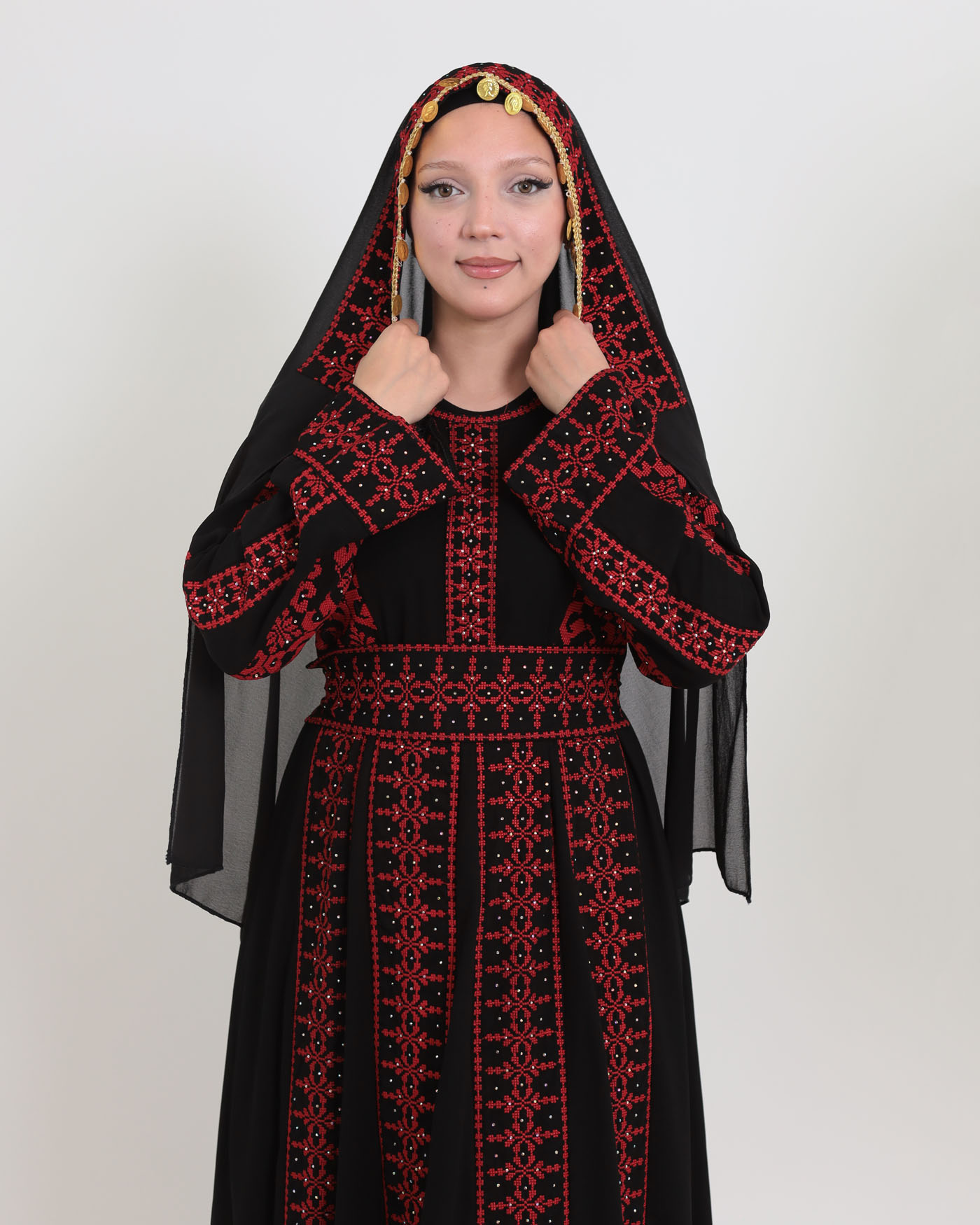 Traditional Abaya - Palestinian Thobe - Black - 8