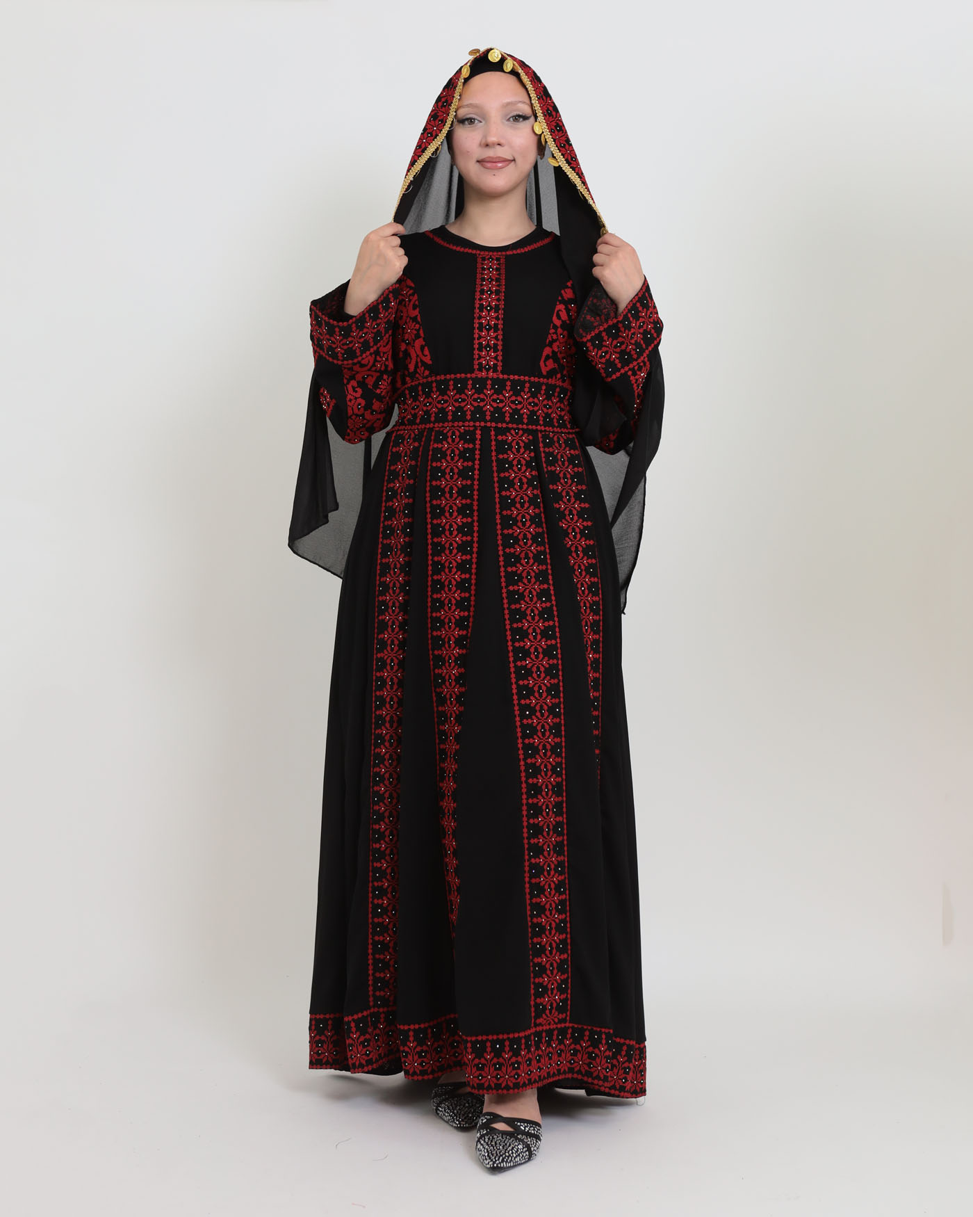 Traditional Abaya - Palestinian Thobe - Black - 2