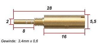 Lågfartsmunstycken satas #40 Förgasare Honda CB750K0-K5  99124-300-0400 /KHS-120040