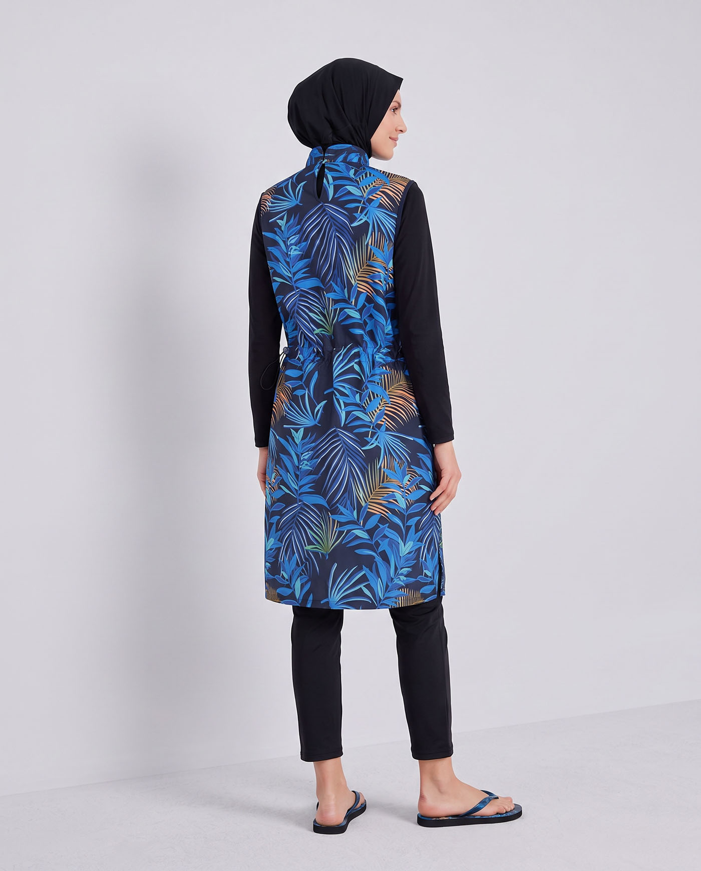 Muslim Swimsuit with hijab - Blue - 2