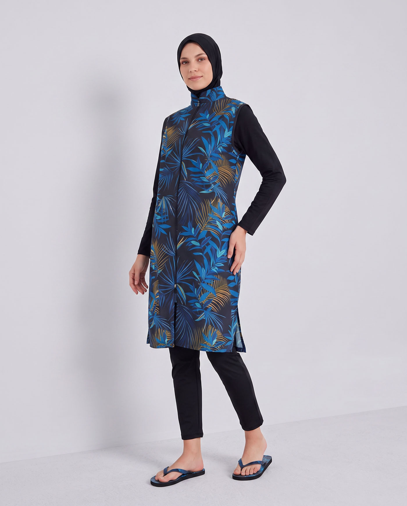 Muslim Swimsuit with hijab - Blue