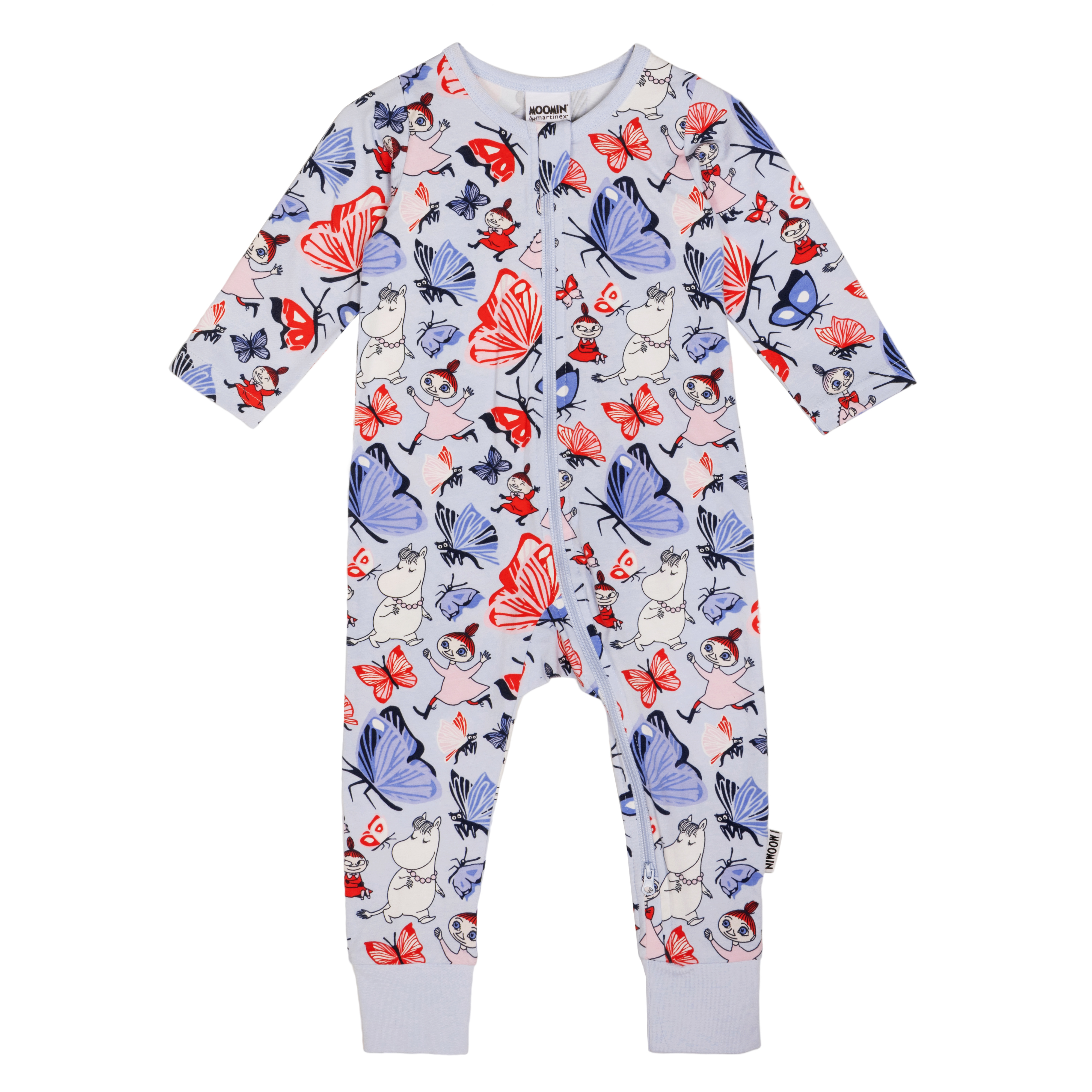 Pyjamas Mumin Fjärilspark - Ljusblå