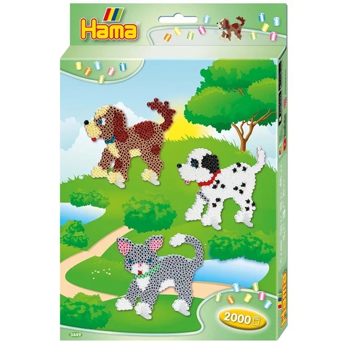 Hama Pärlset Hund och Katt, ca 2000 pärlor