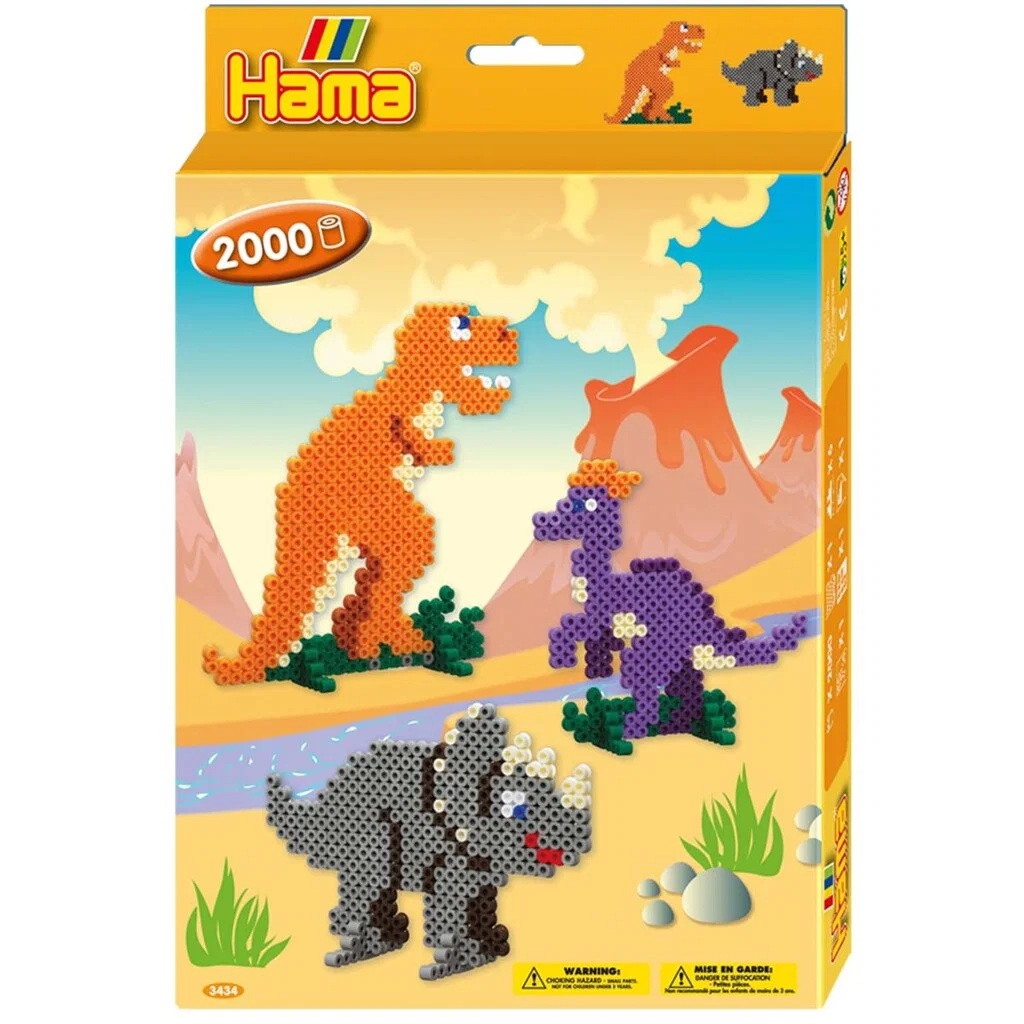 Hama Pärlset Dinoasaurier, ca 2000 pärlor