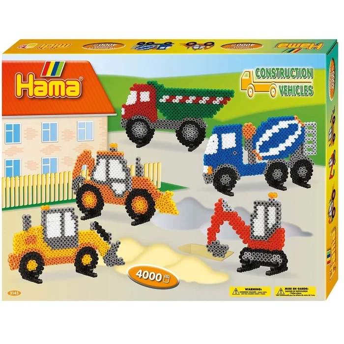 Hama Pärlset Byggfordon,  ca 4000 pärlor