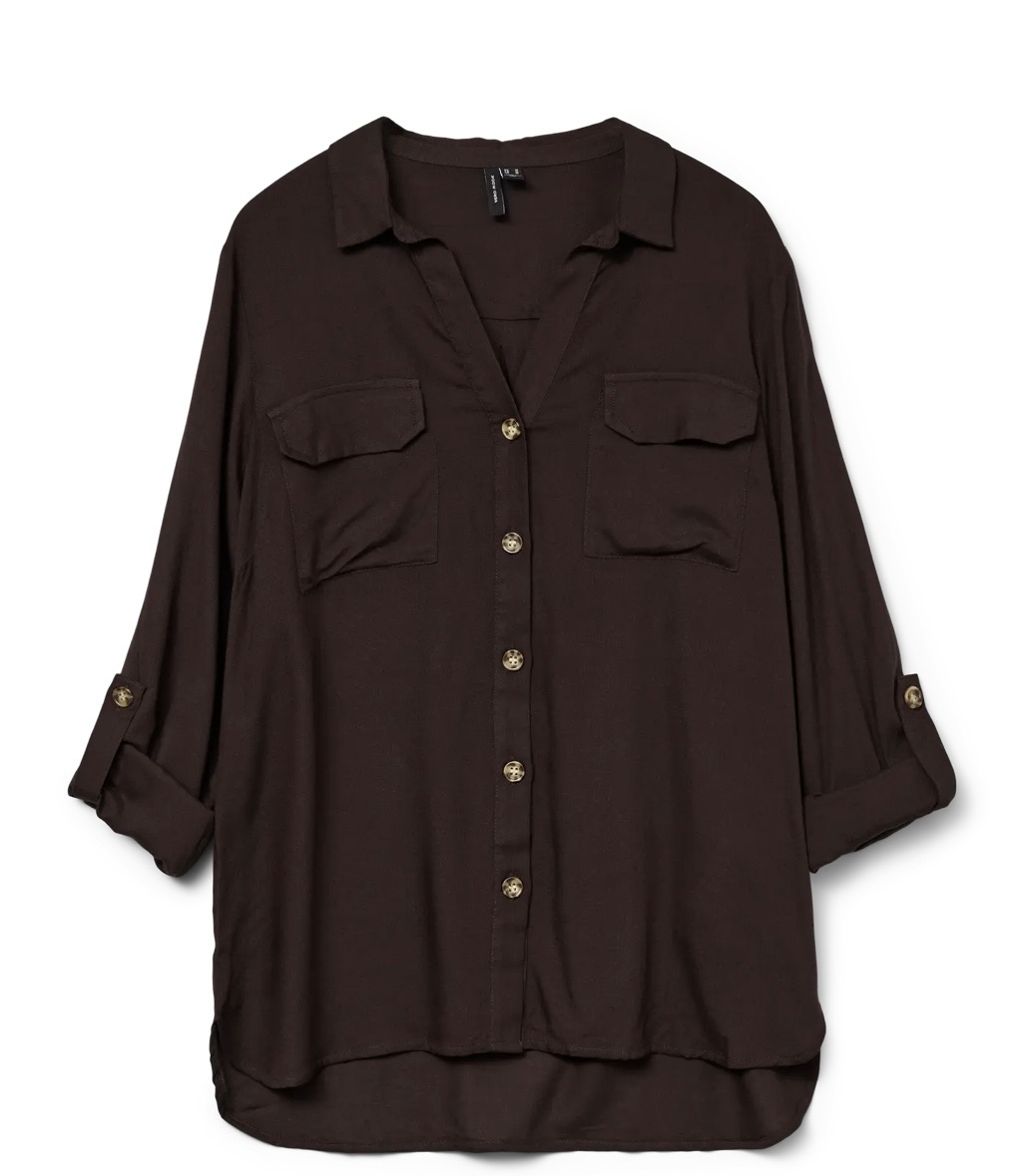Vero Moda - Bumpy Skjorta Brun 