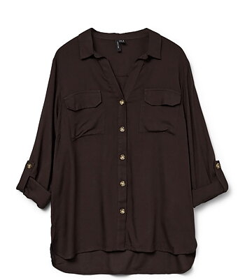 Vero Moda - Bumpy Skjorta Brun 
