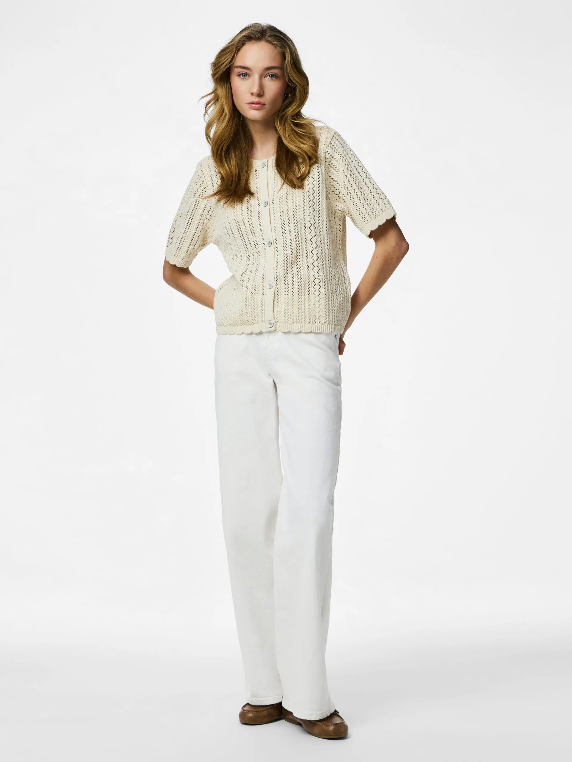 Pieces - Nuka Cardigan Beige - 6