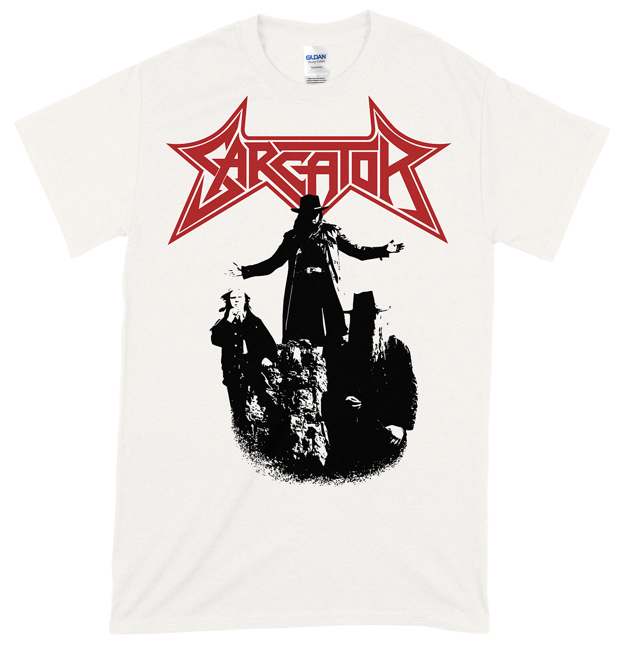 SARCATOR - Outlaws Vit T-shirt (PRE-ORDER)