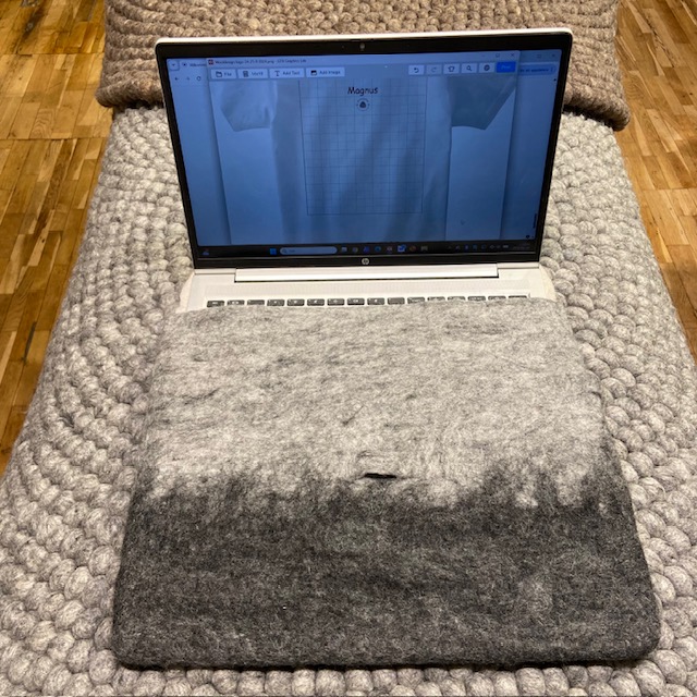 Datorfodral i 100% ull från Wooldesign - 9