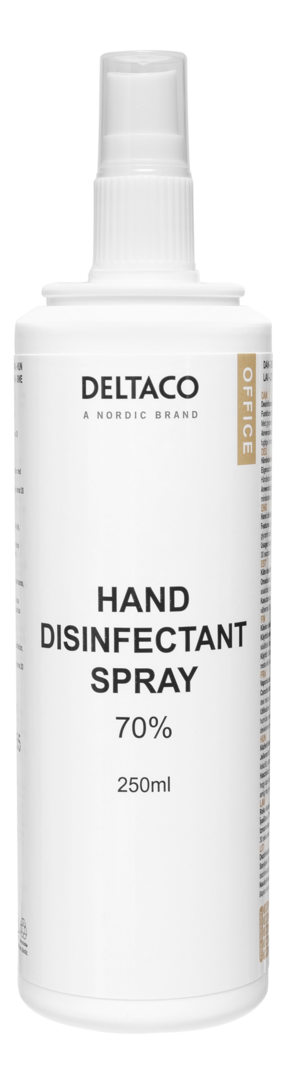 Deltaco Office Handdesinfektionsspray med Aloe vera, 250ml - 3