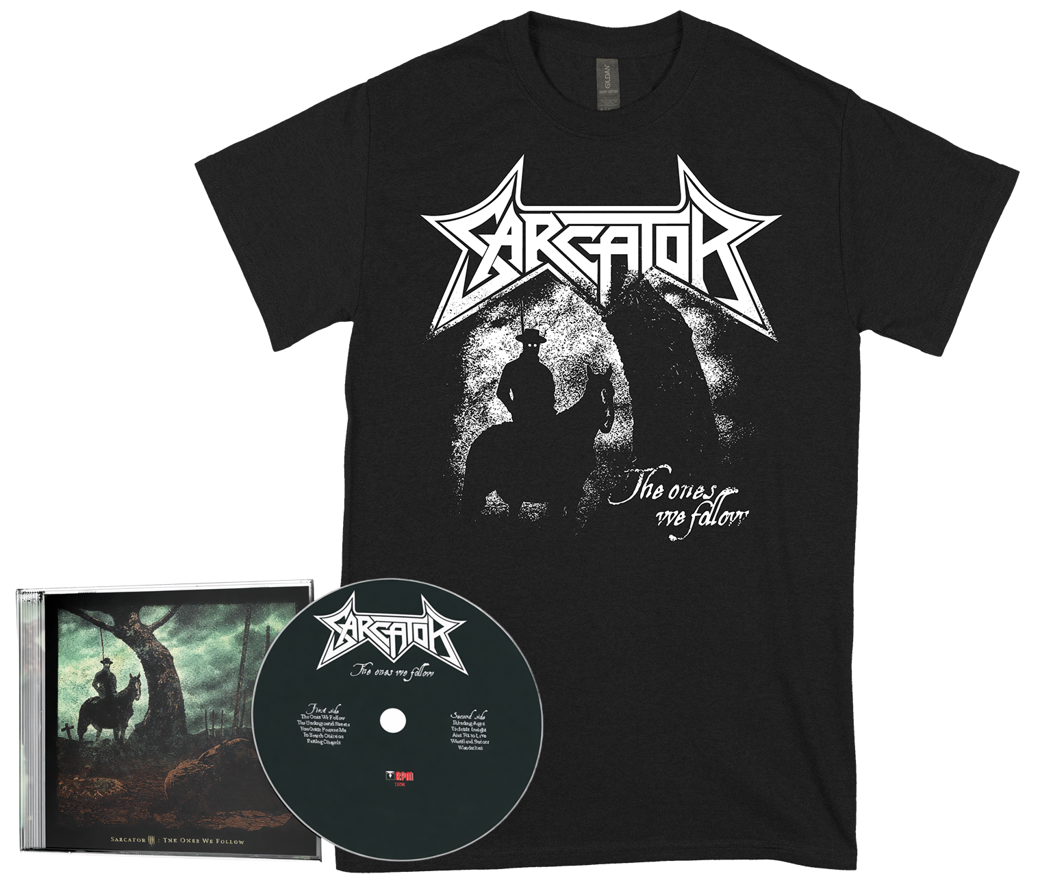SARCATOR - The Ones We Follow CD + T-shirt BUNDLE (PRE-ORDER)